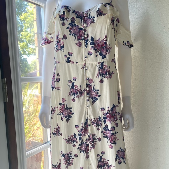Xhilaration ruffle floral maxi dress - Picture 4 of 12